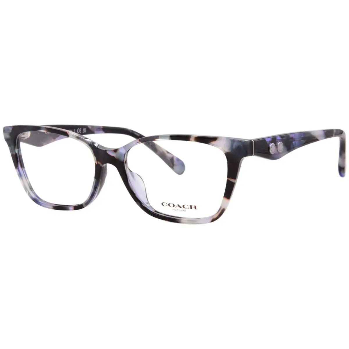 Coach HC6248U 5845 Eyeglasses Women`s Blue Pearl Tortoise Full Rim Cat Eye 54mm