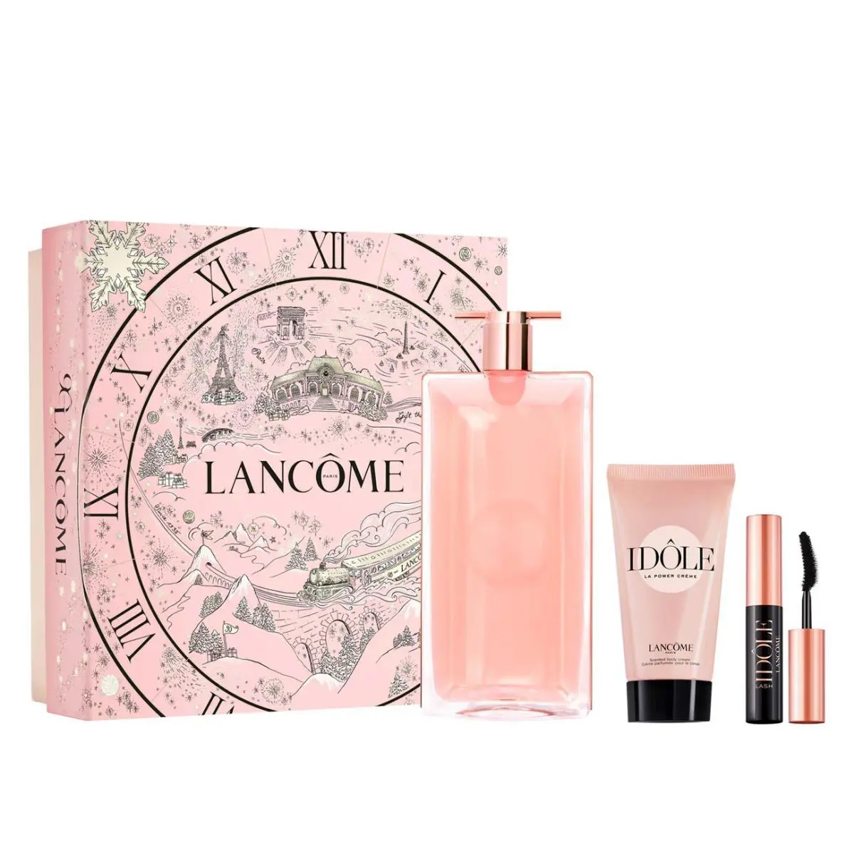 Lancome Idole 3 PC Gift Set Women - 3.4 OZ Edp + 1.7 OZ Body Cream + Mascara