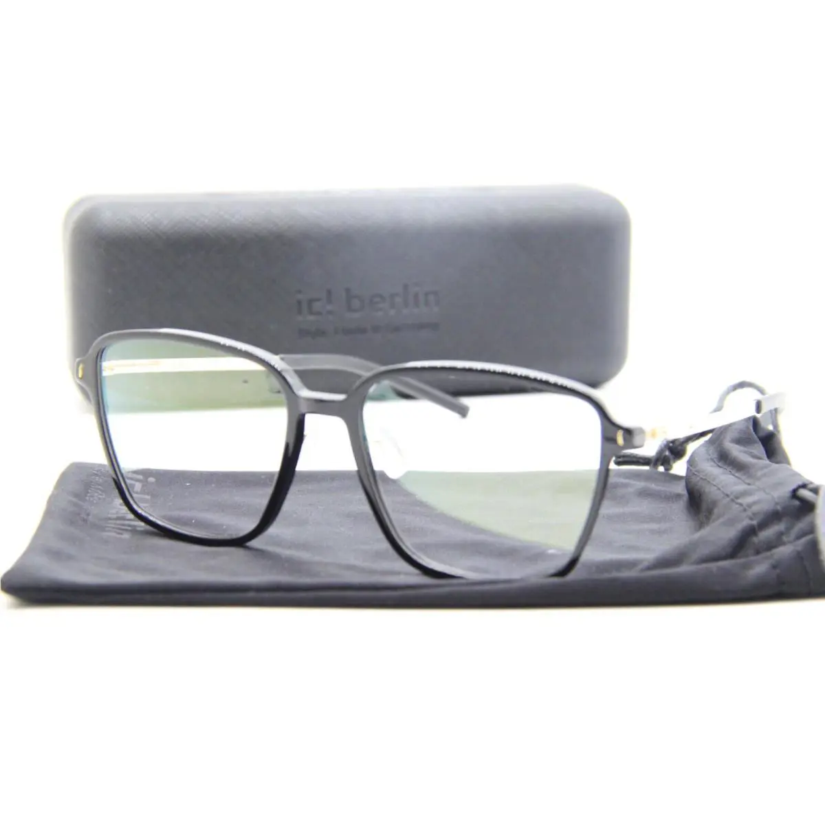 IC Berlin Marlene Black Rose Gold Frames Eyeglasses W/case 52-16