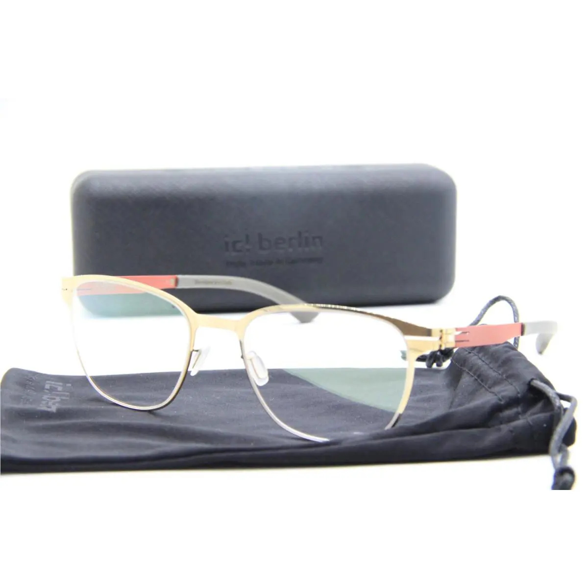 IC Berlin Luka Rose Gold Chilli Frames Eyeglasses W/case 53-19