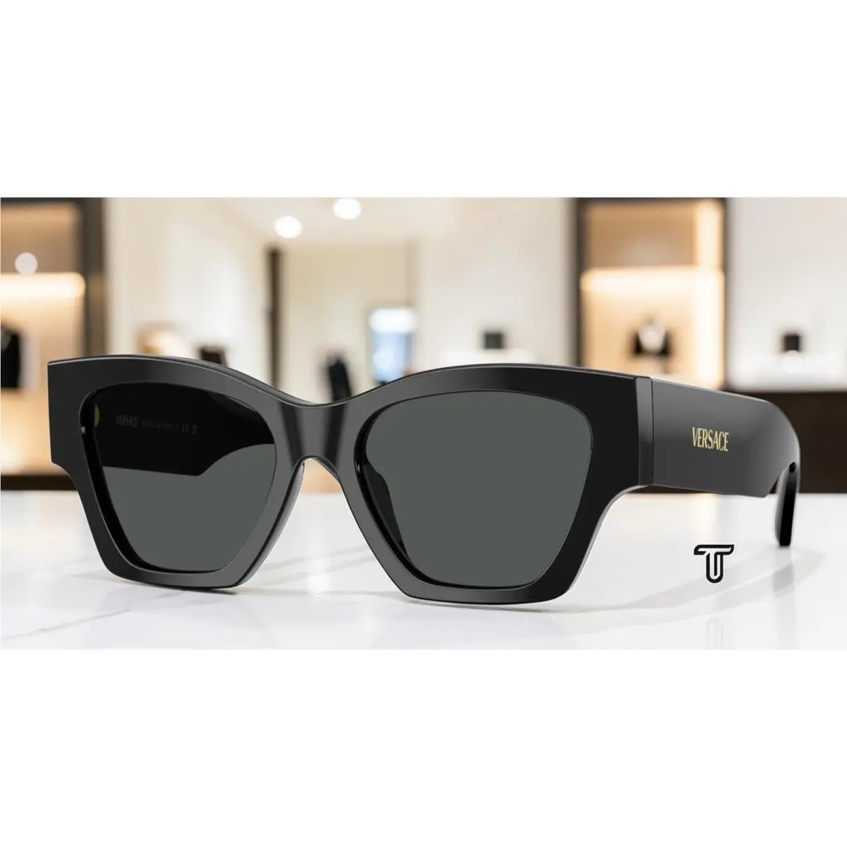 Versace VE4492U GB1 87 Black Dark Grey 53 mm Women`s Sunglasses