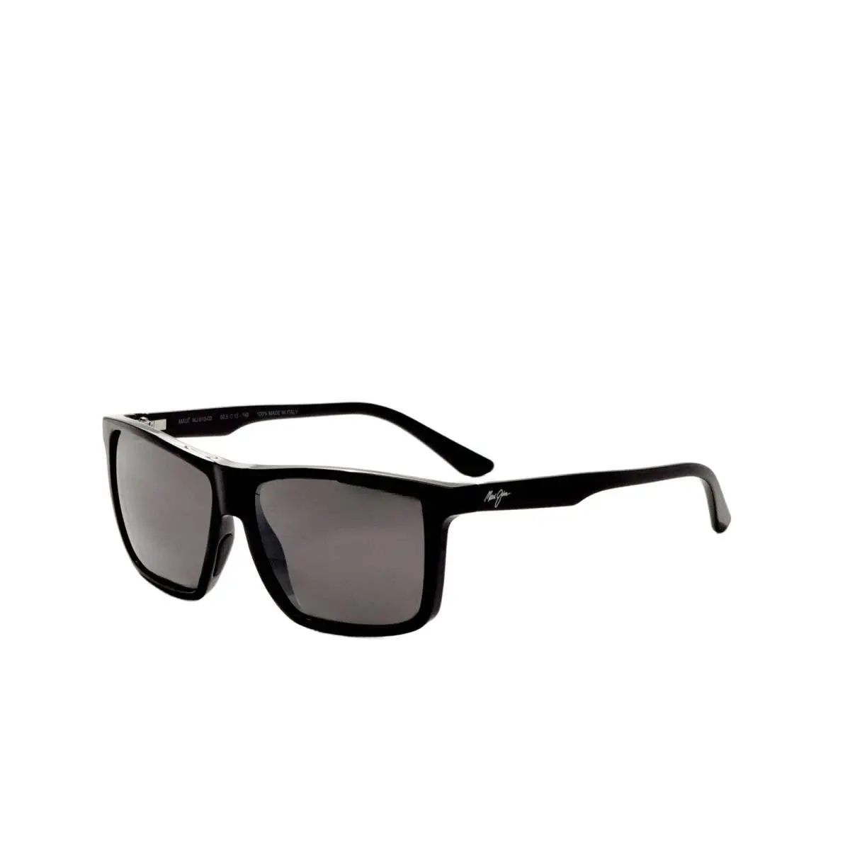 Men`s Mamalamu 60 Gloss Black Polarized Sunglasses 610-02 by Maui Jim