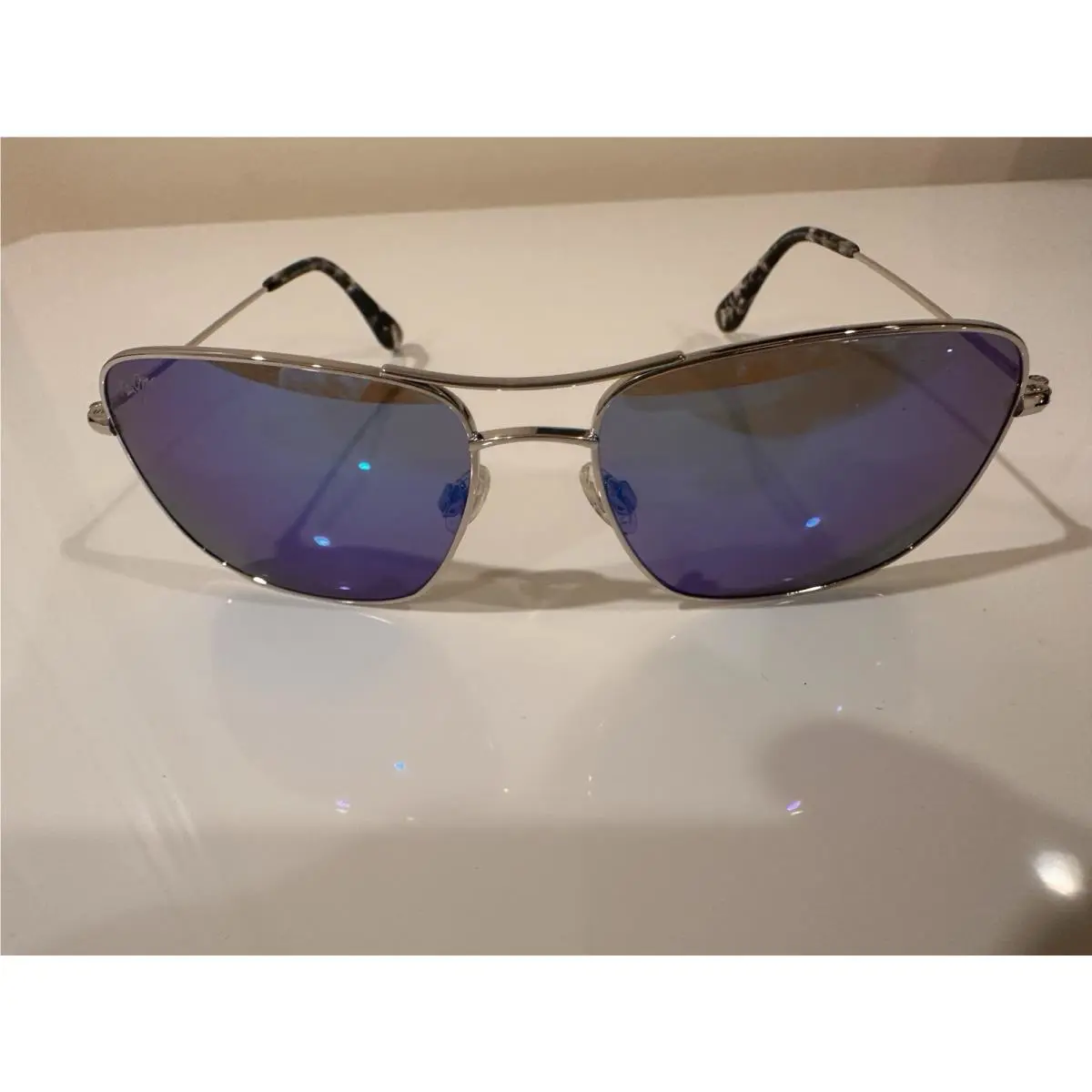 Maui Jim Sunglasses Wiki Wiki Blue Hawaii Silver MJ0246S Made In Japan