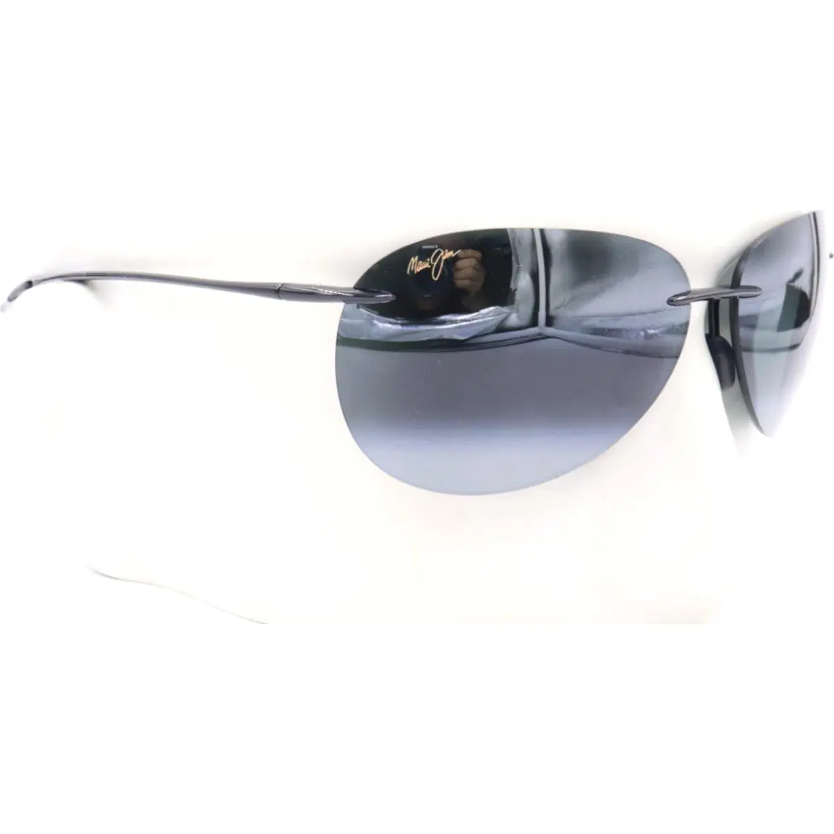 Maui Jim Sugar Beach Rimless Black Sunglasses 421-02 / MJ0421S-001
