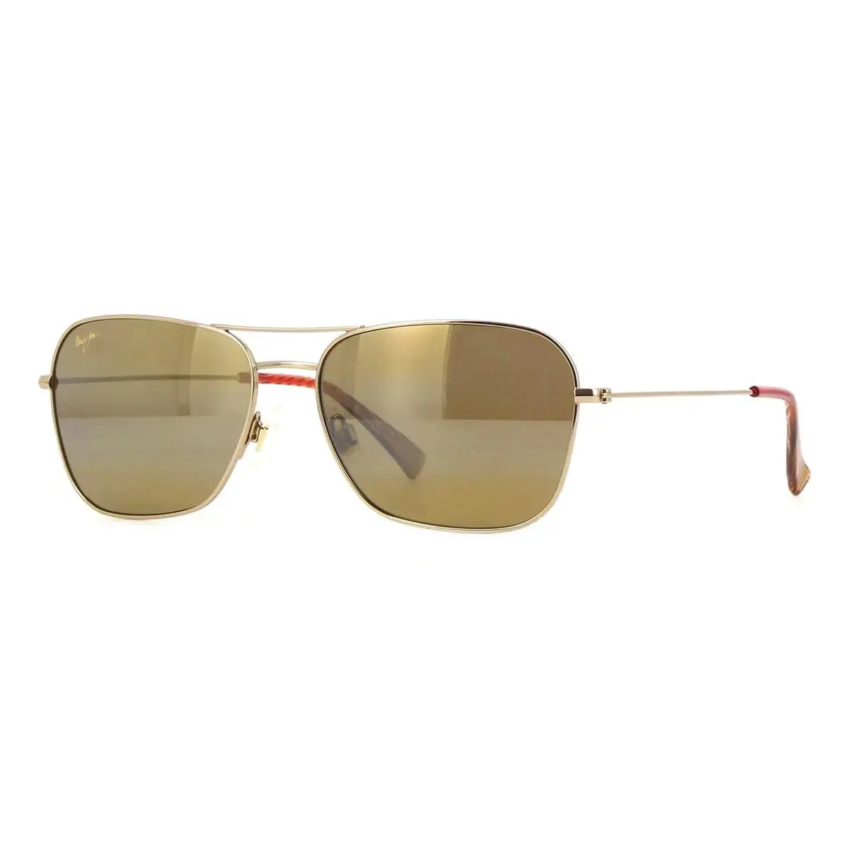 Maui Jim Na‘auao Shiny Light Gold Frame / Hcl Bronze Polarized Lens H675-16