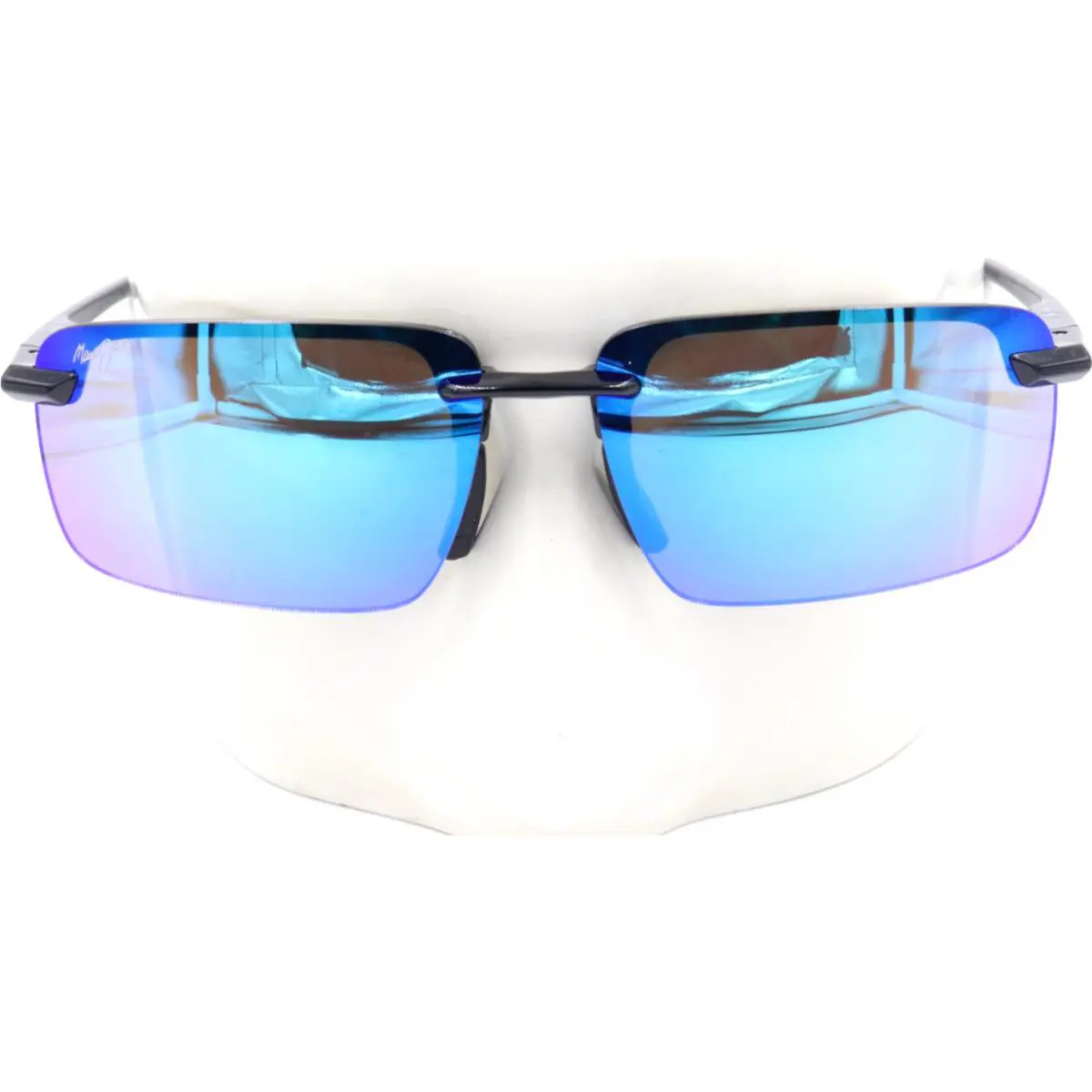 Maui Jim Laulima Asian Fit Blue Semi-rimless Sunglasses B656-02 / MJ0656SA-001