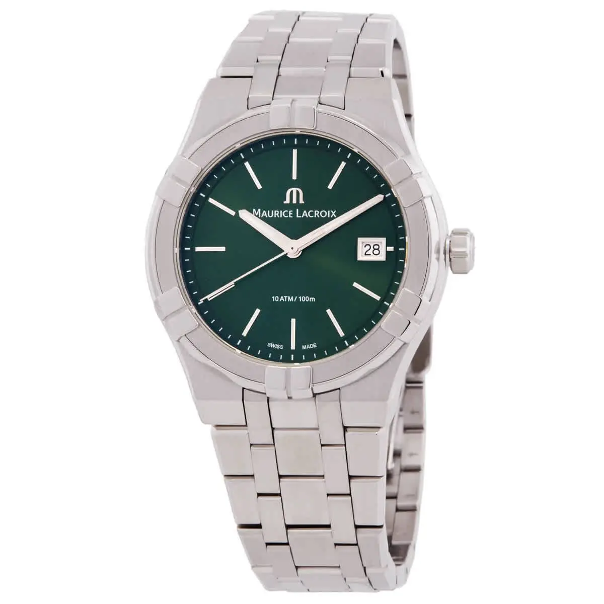 Maurice Lacroix Aikon Quartz Green Dial Men`s Watch AI1108-SS002-630-1