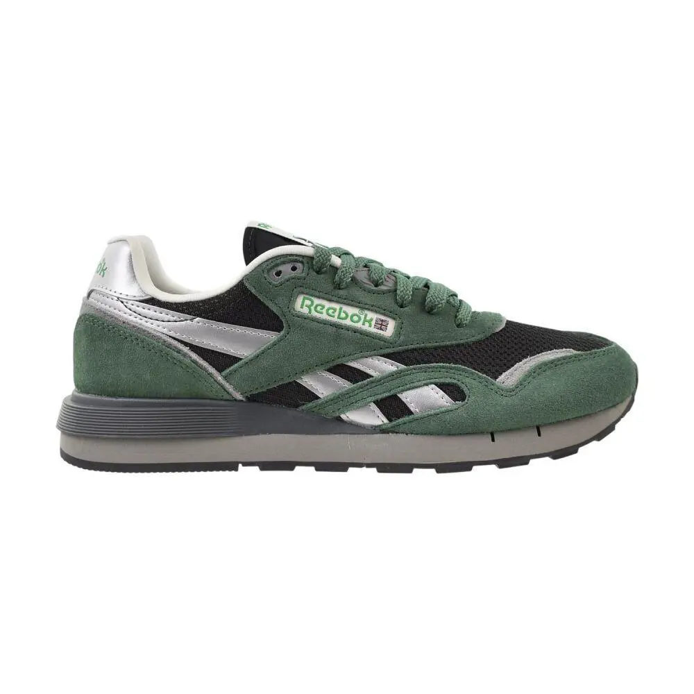 Reebok Classic Nylon 89 Men`s Shoes Green/Black/Grey3 100245072 - Green/Black/Grey3