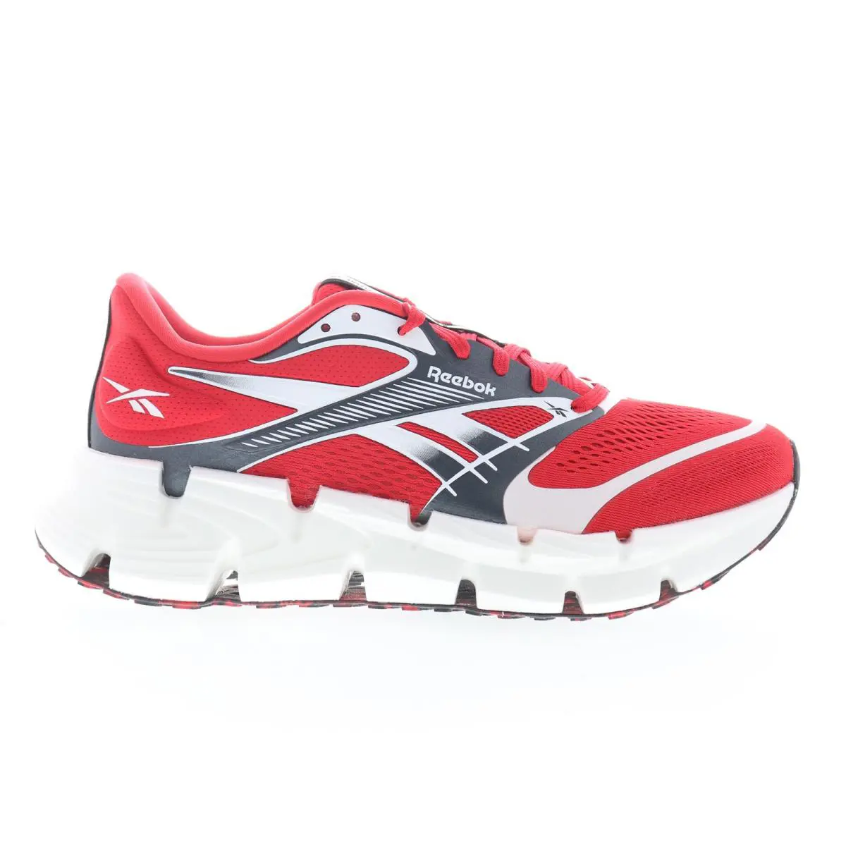 Reebok Floatzig 2 Mens Red Mesh Lace Up Athletic Running Shoes - Red