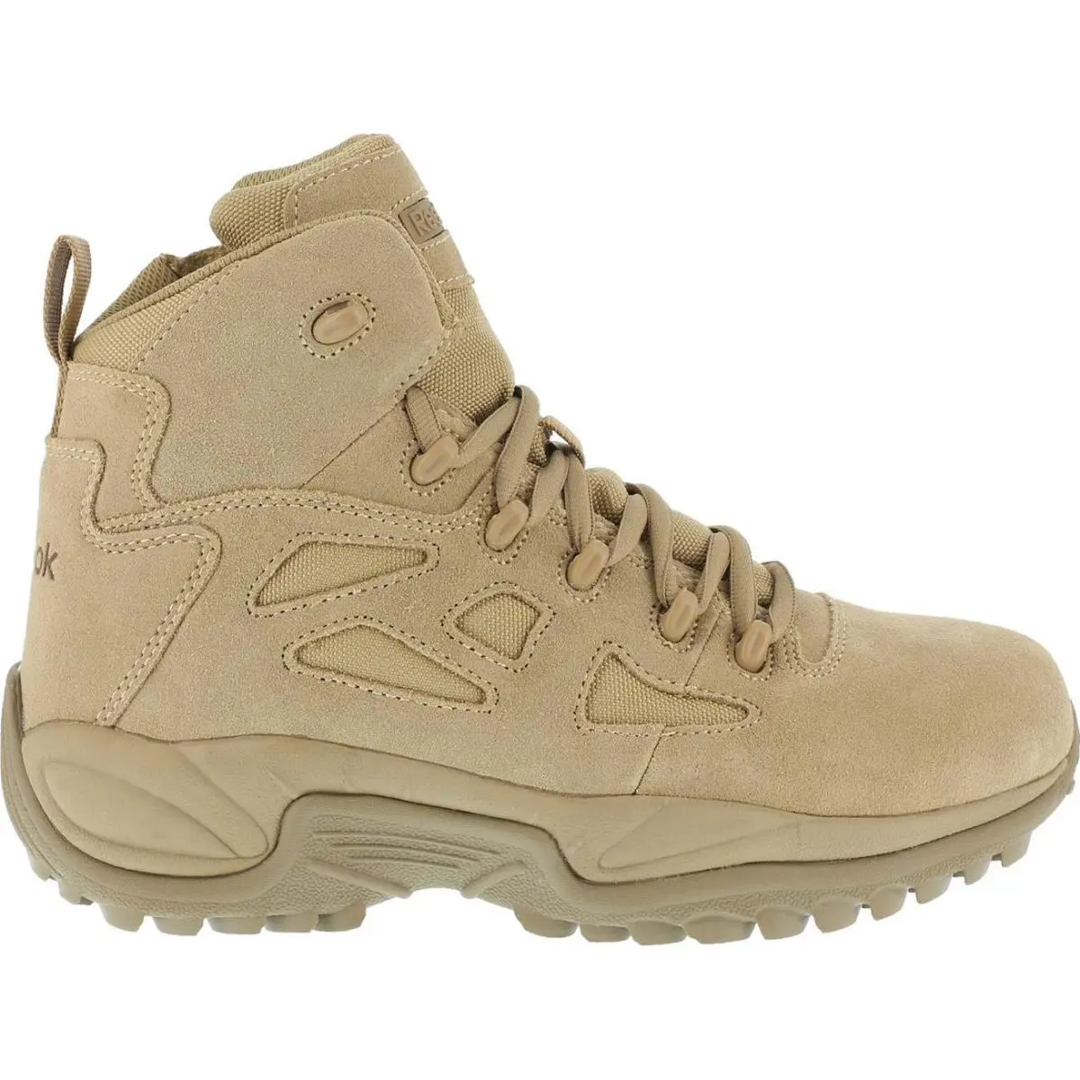 Reebok Rapid Response RB Composite Toe Side Zipper Duty Boot - TAN
