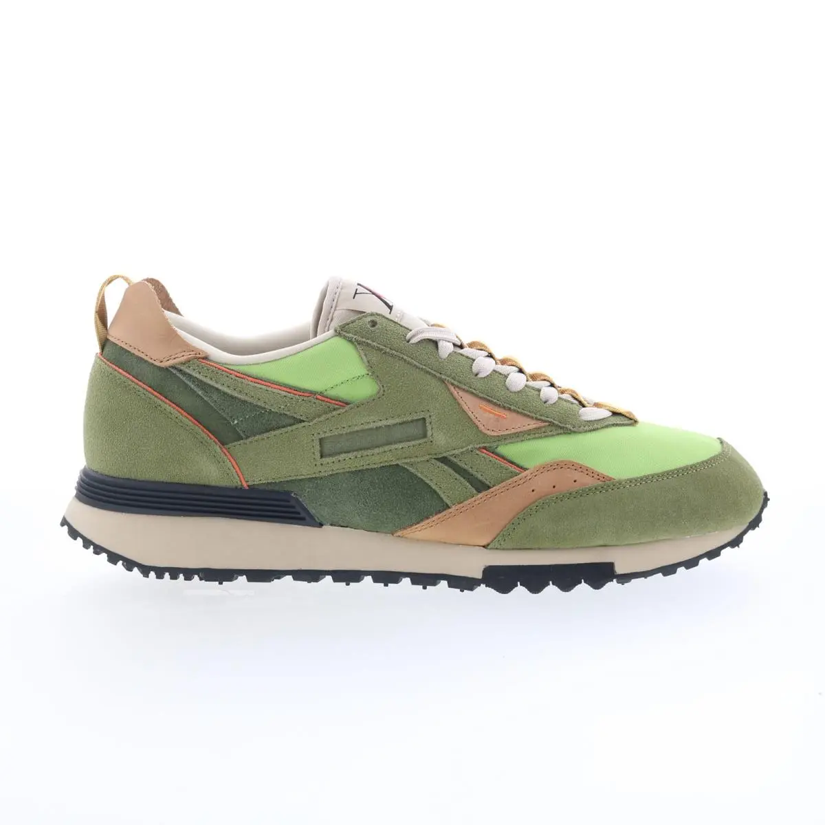 Reebok LX2200 Mens Green Suede Lace Up Lifestyle Sneakers Shoes 13