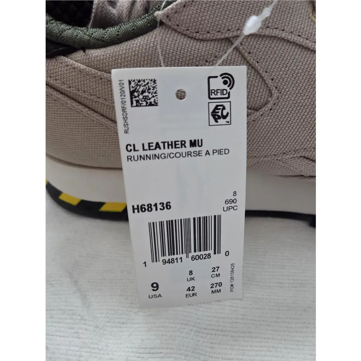 Reebok shoes - Reebok Classic - Classic - Khaki (UPC: 194811600280) 3