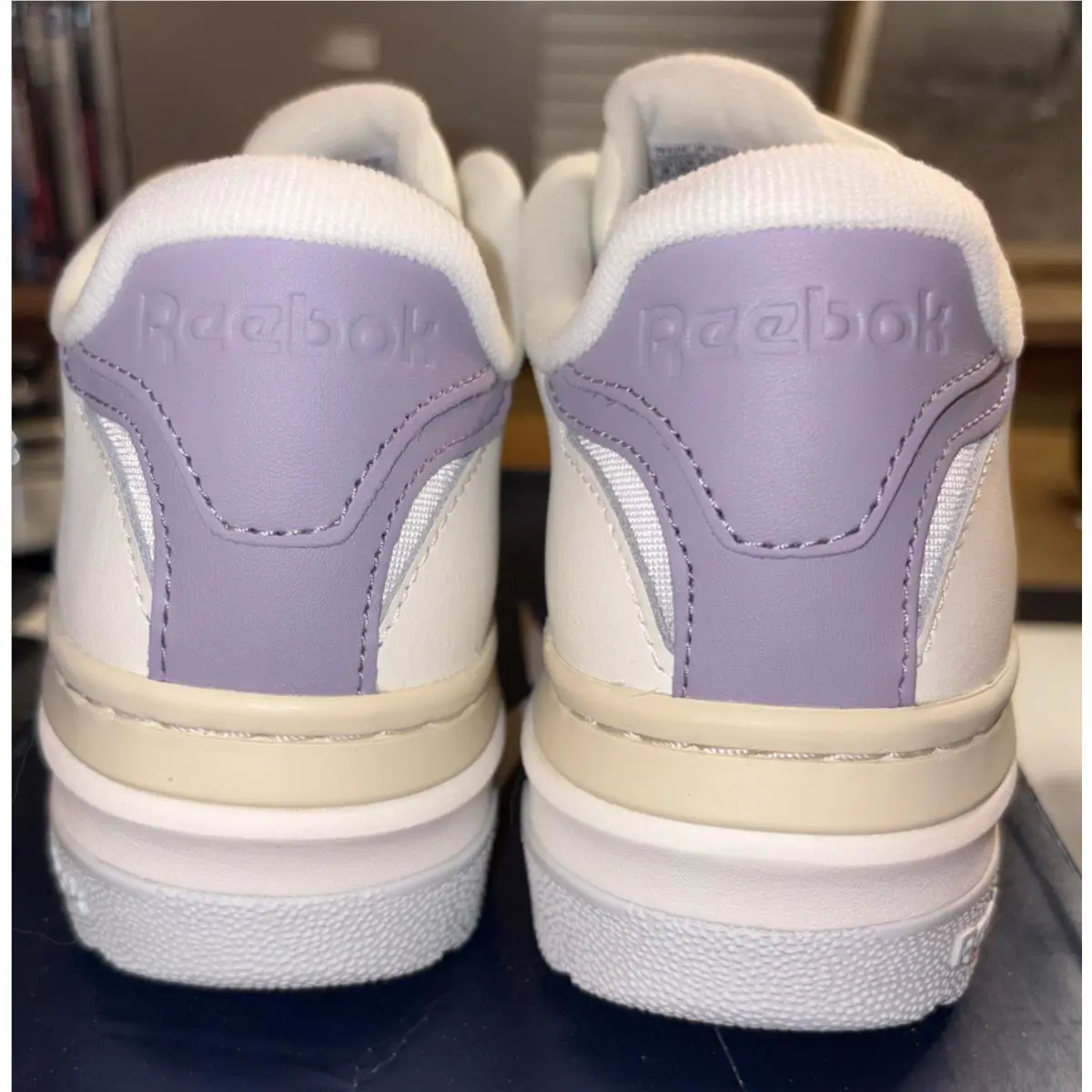 Reebok shoes - Reebok Club C Extra - Club Extra - 100201427 - Chalk/Vintage Chalk/Dusk Purple (UPC: 0197225984656) 4