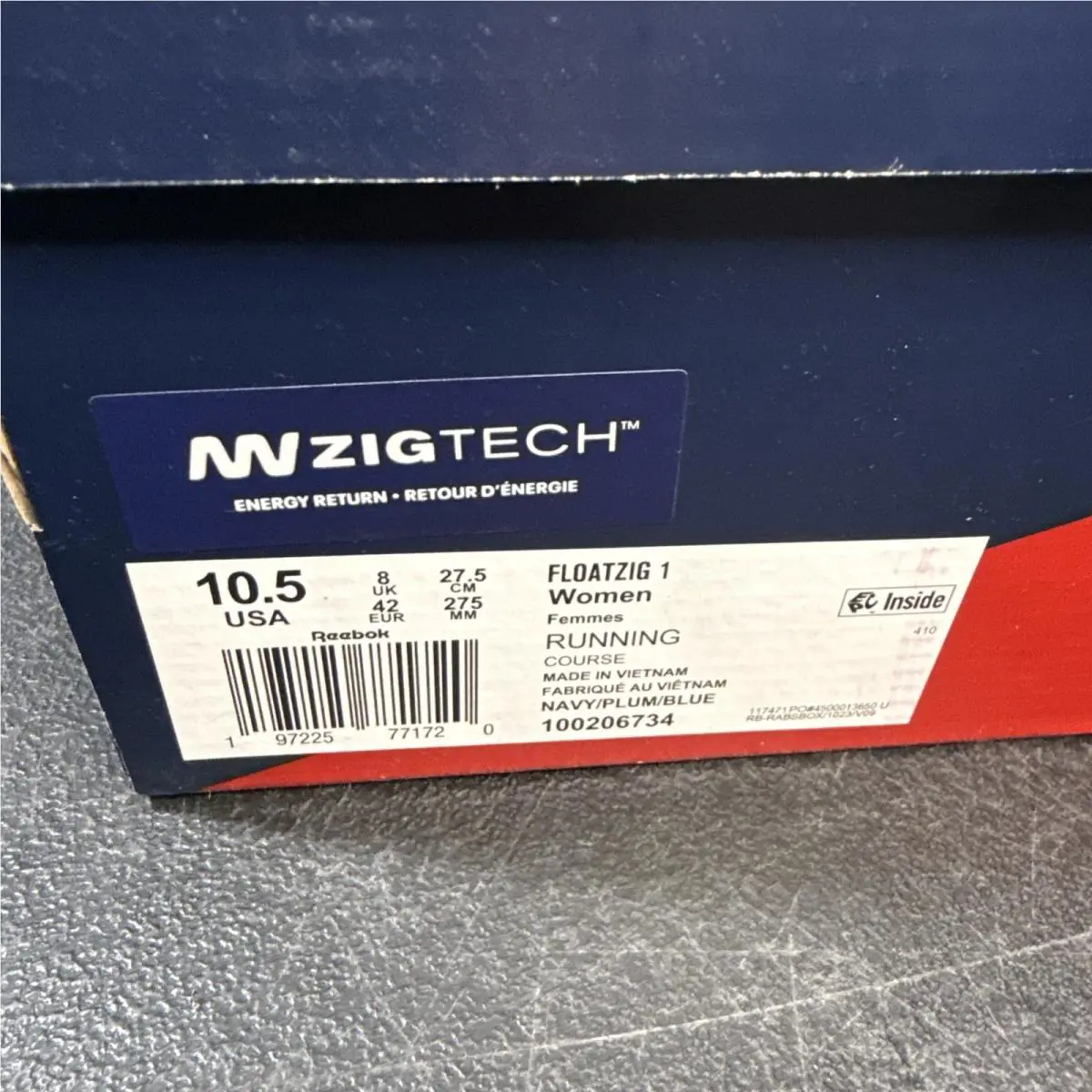 Reebok shoes - 100206734 - 100206734 - Vector Navy/Plum/Escape Blue (UPC: 197225771621) 7