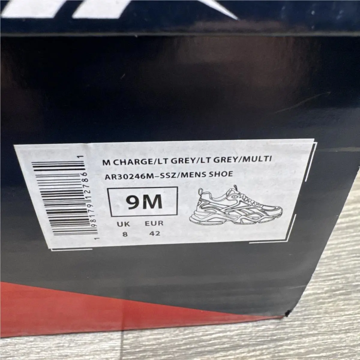 Reebok shoes - Reebok Charge - Charge - Gray (UPC: 0198179127861) 9