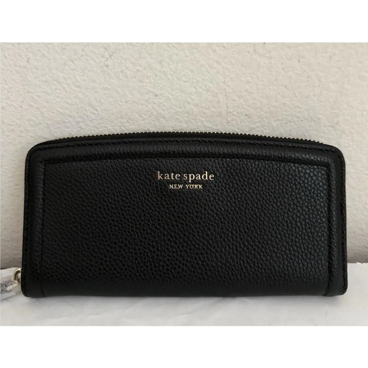 Kate Spade Slim Continental Leather Wallet K5614 Black