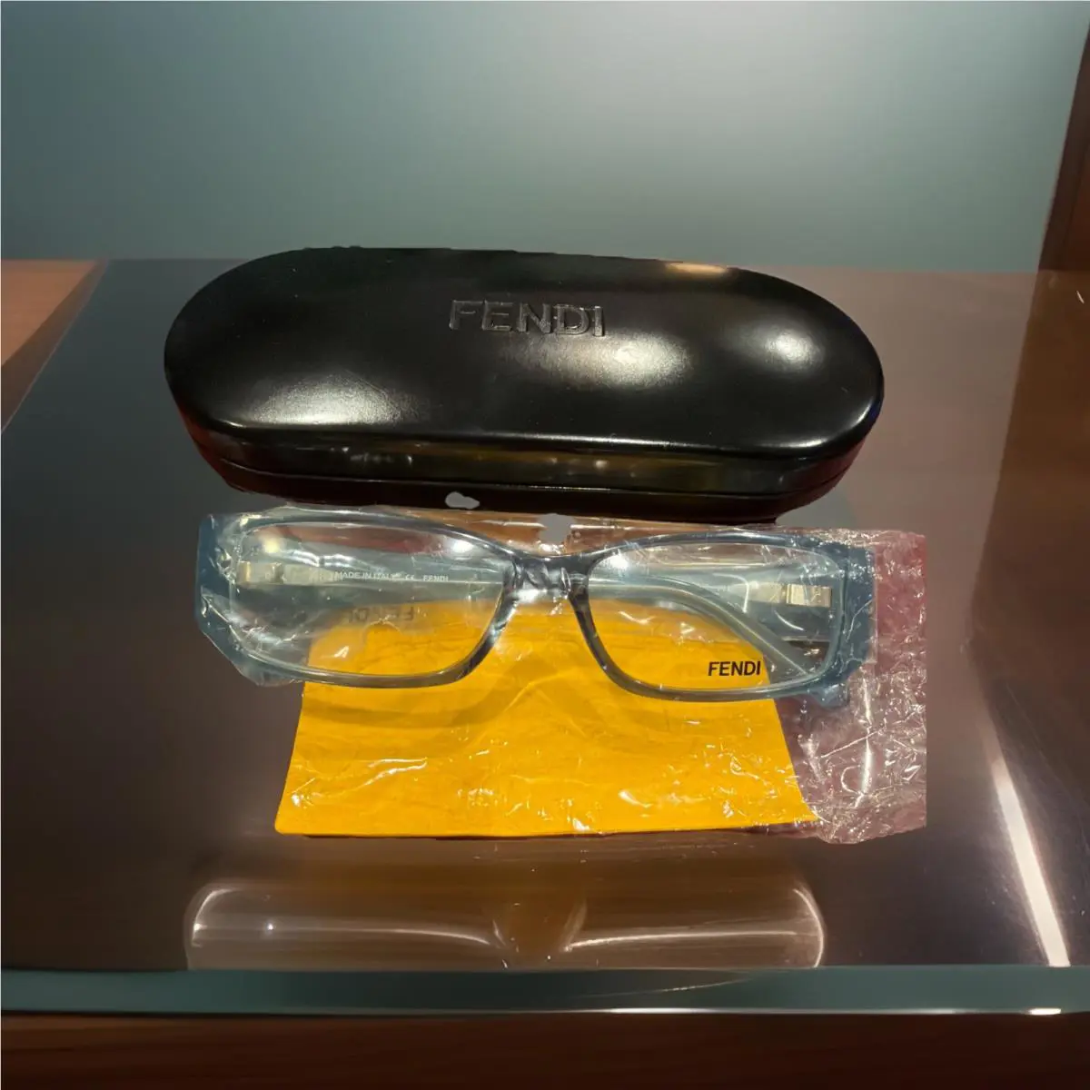 Fendi Eyeglasses Frames F830 Blue Full Set Case Incl Ready For Prescription