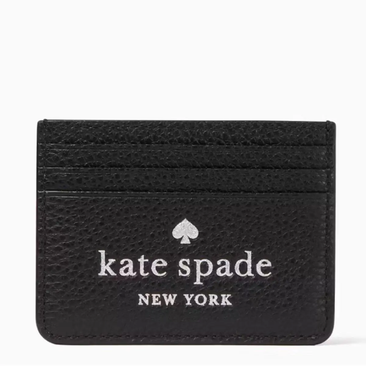Kate Spade Leather Card Holder Black Glitter On Credit Card Holder