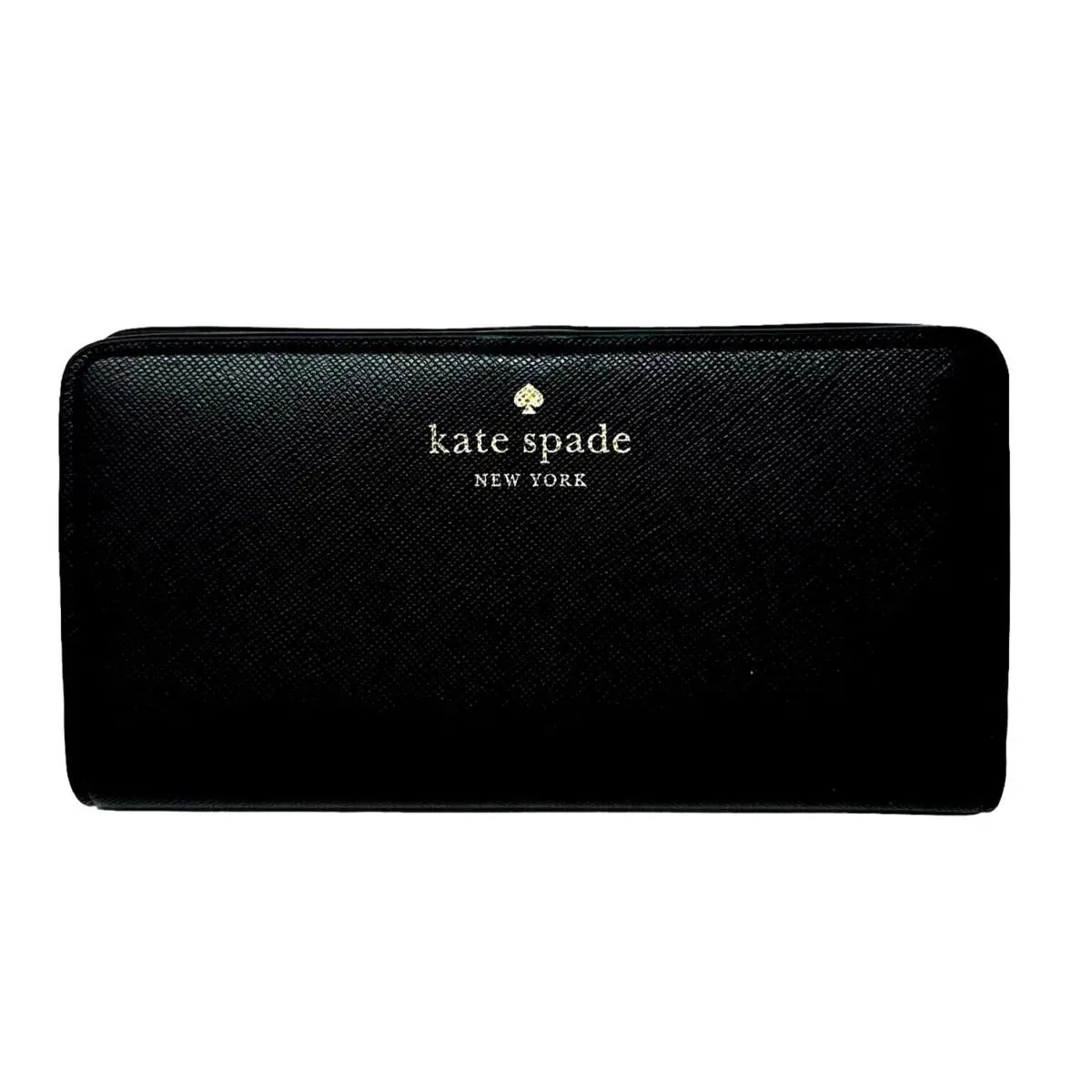Kate Spade Schuyler Large Slim Bifold Wallet Black KE813 Nip