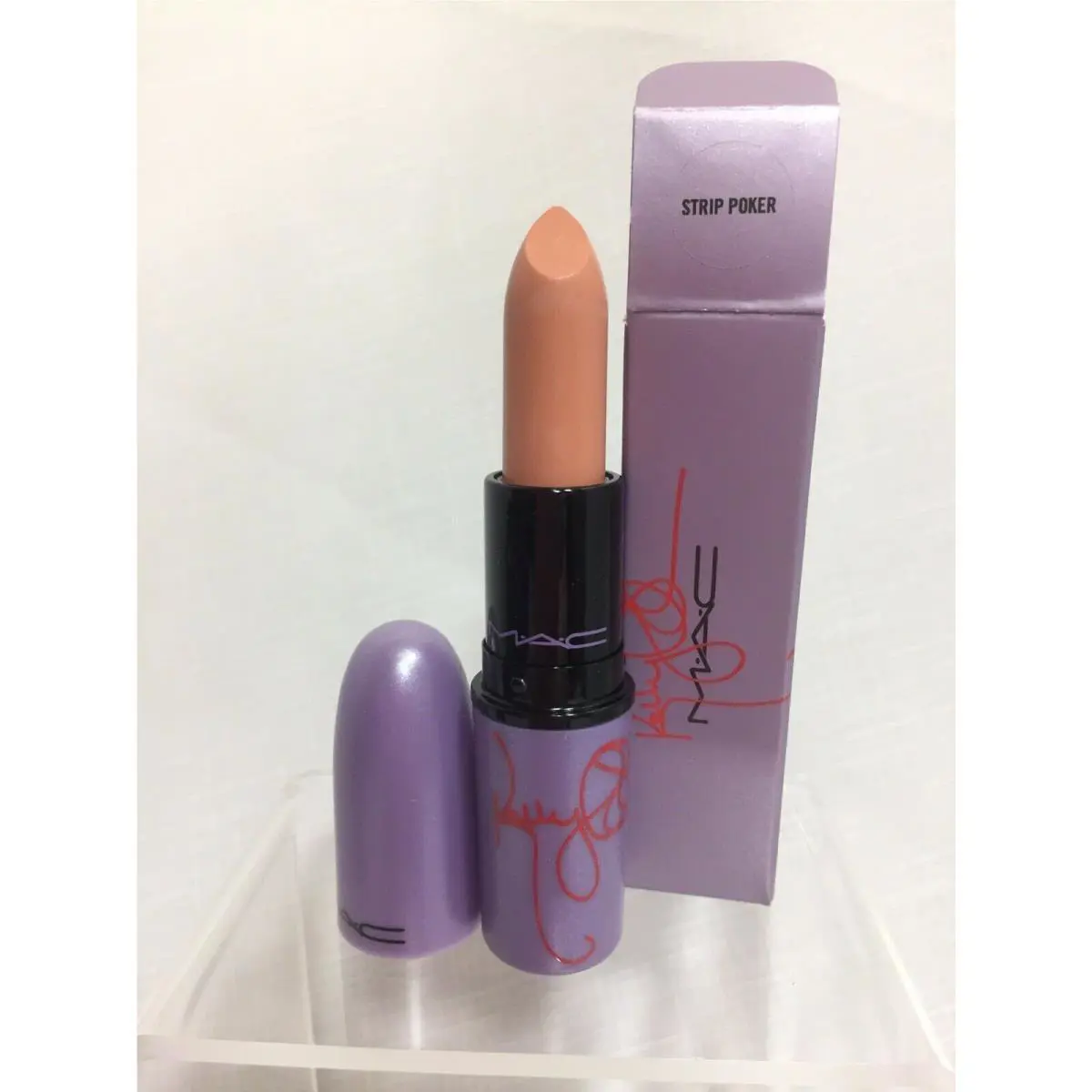Mac Strip Poker Kelly Osbourne Lipstick W/receipt
