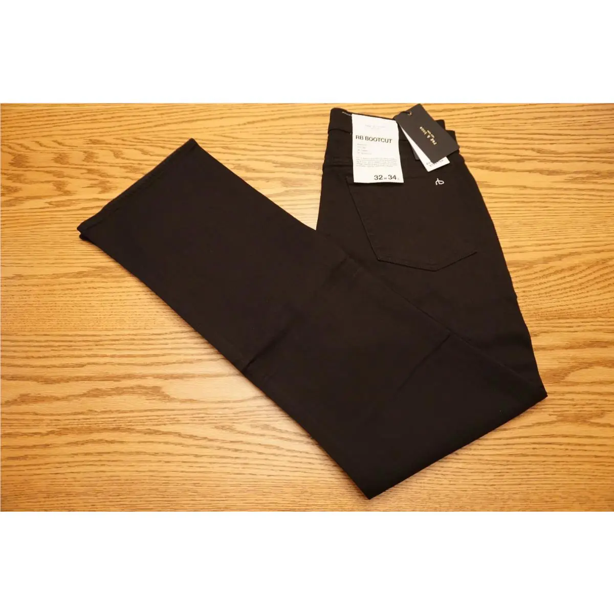 Mens Rag Bone York Jeans Multiple Sizes RB Boot Cut Black Stretch
