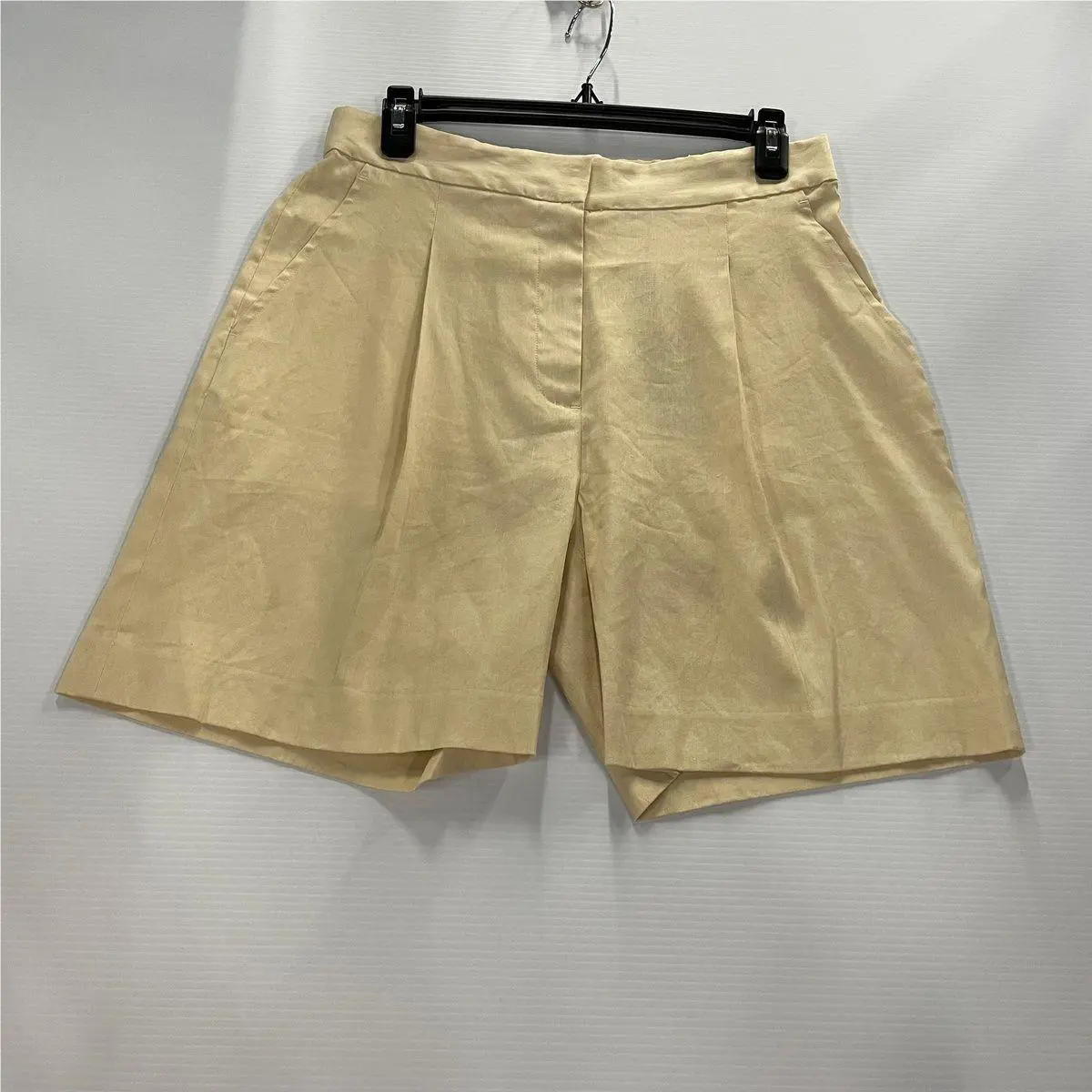 Rag Bone Leona Linen-blend Shorts Women`s Size 2 Light Tan