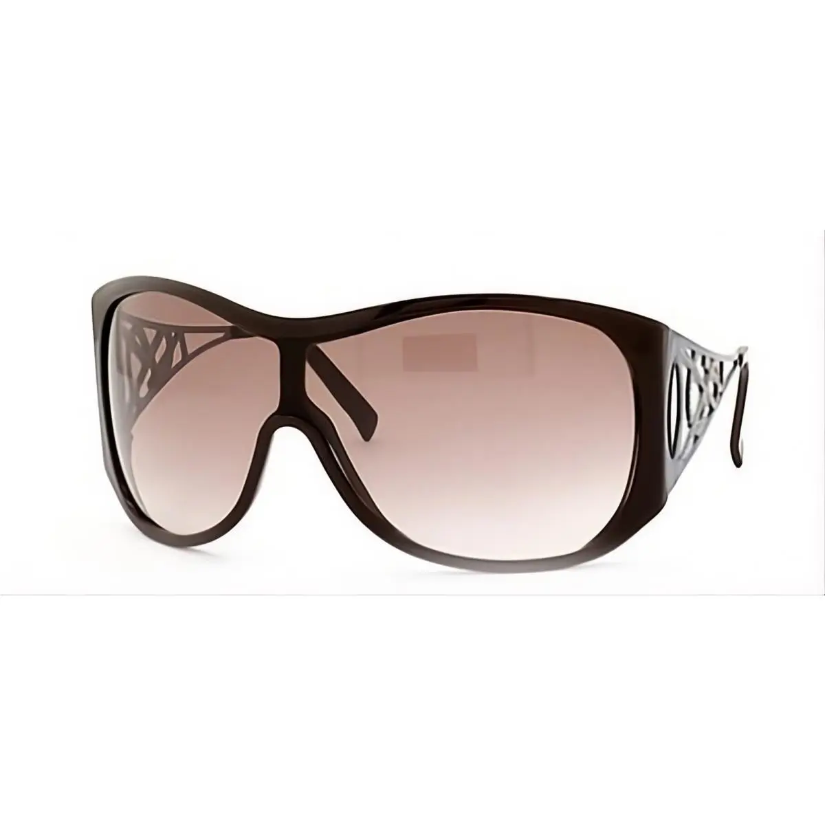 Saint Laurent Ysl 6107/S Kpz-dl Sunglasses Ruthenium Strass/brown Gradient Lens