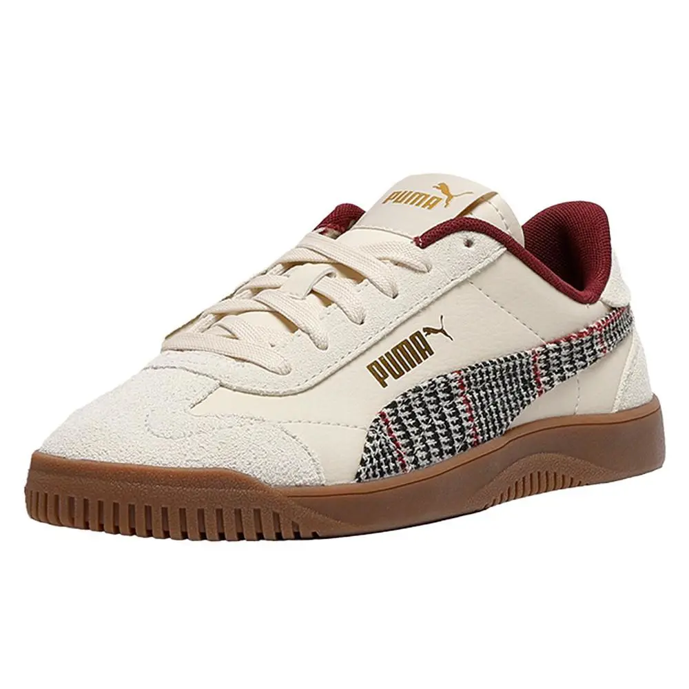 Puma shoes - PUMA Club 5V5 Plaid Lace Up  Youth - 40571201 - White 0
