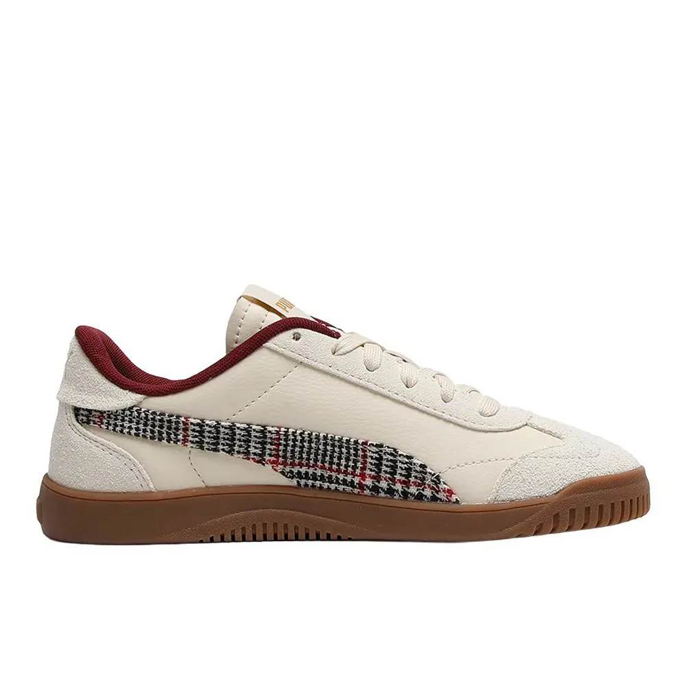 Puma shoes - PUMA Club 5V5 Plaid Lace Up  Youth - 40571201 - White 1
