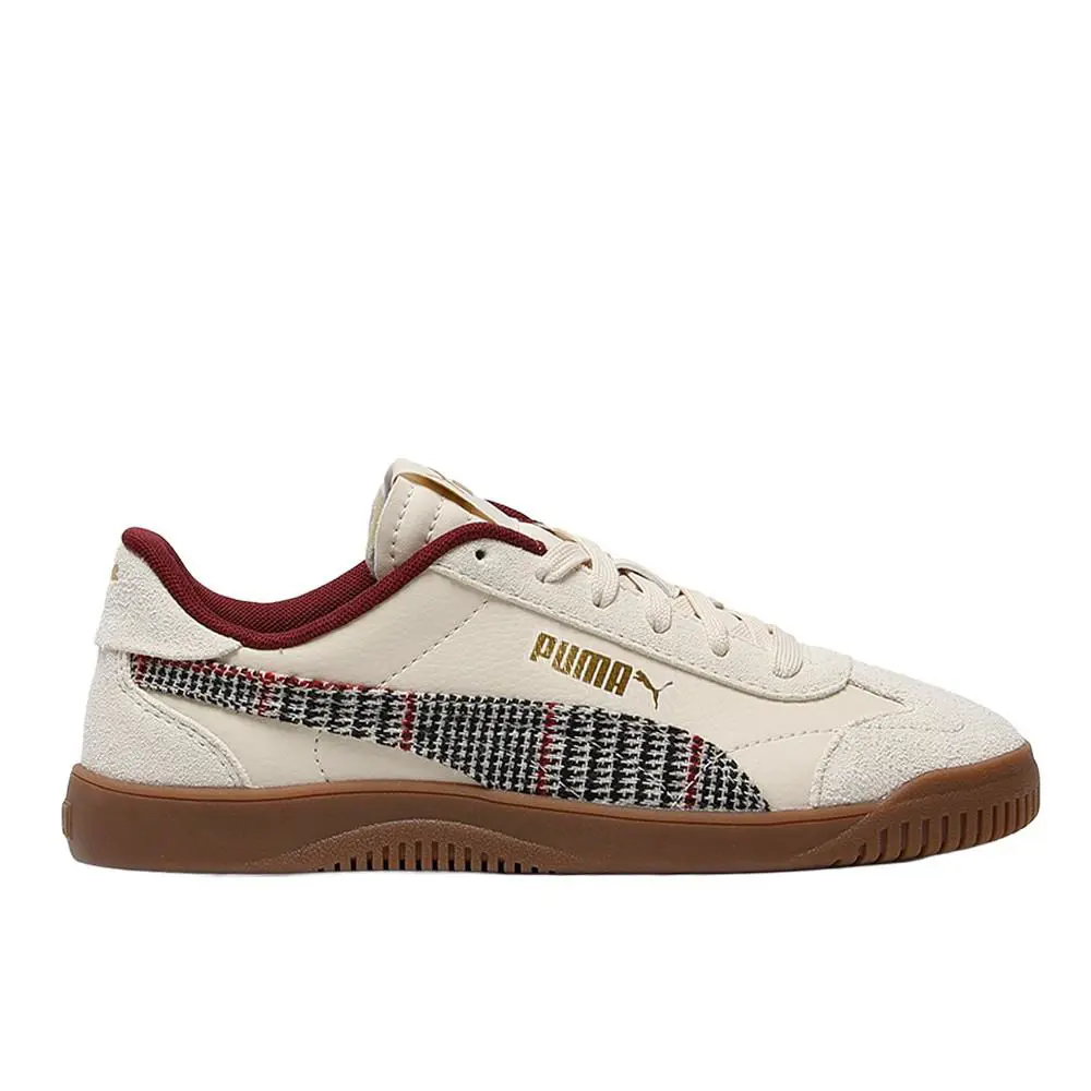 Puma shoes - PUMA Club 5V5 Plaid Lace Up  Youth - 40571201 - White 7
