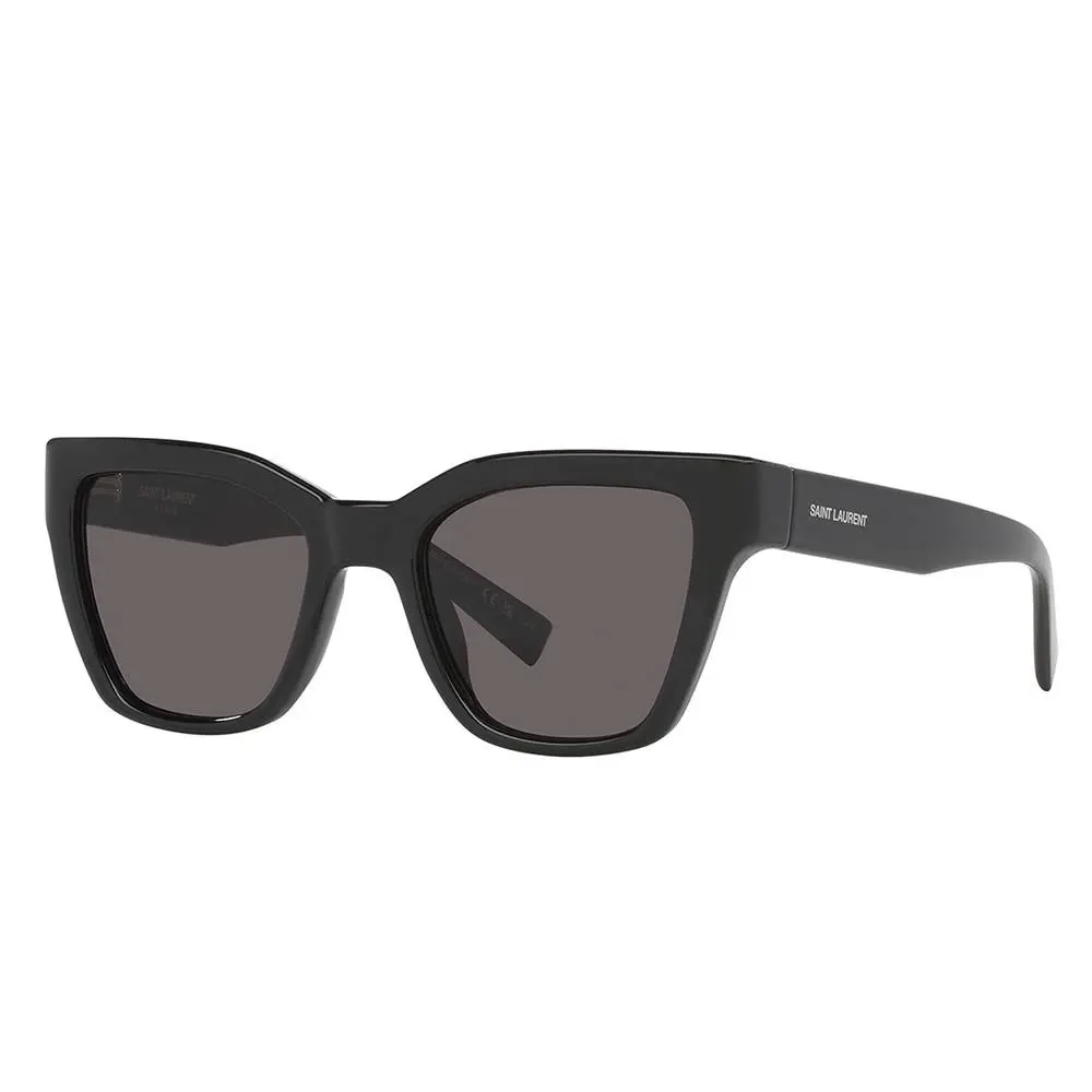 Saint Laurent SL 641 001 Black Plastic Cat-eye Sunglasses Grey Lens