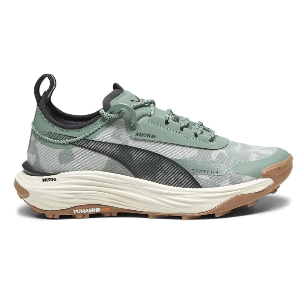 Puma Voyage Nitro 3 Running Womens Green Sneakers Athletic Shoes 37774604 - Green