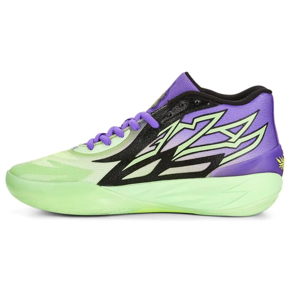 Puma shoes - PUMA Mb.01 X Rick And Morty Basketball - 37741102 - Green 1
