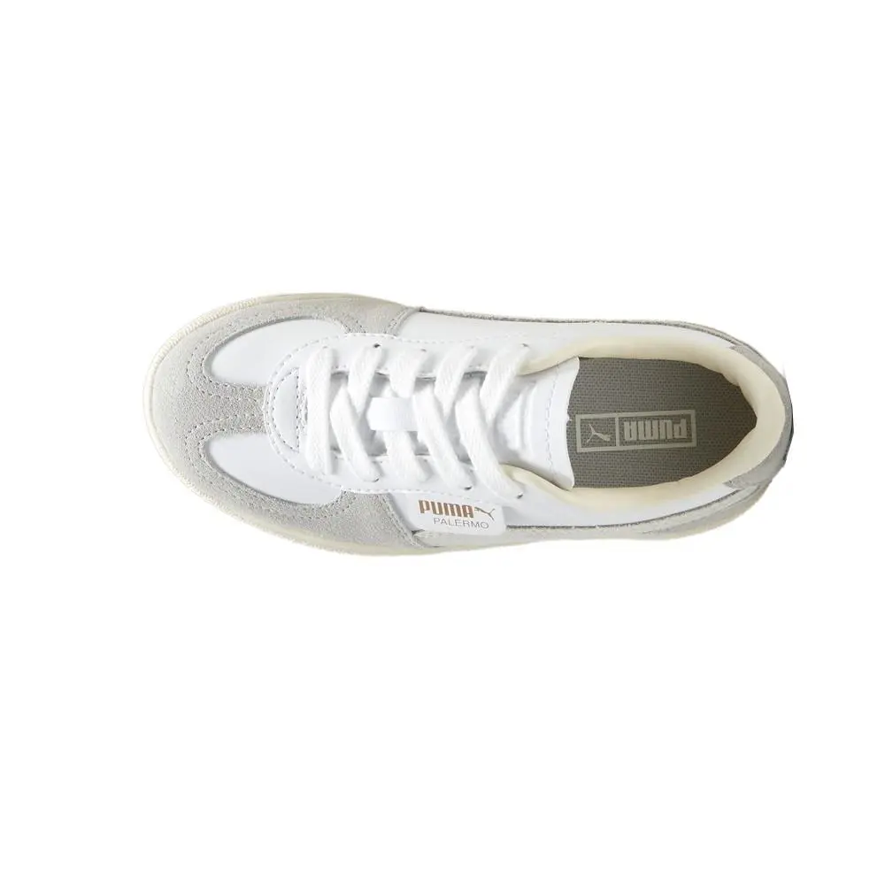Puma shoes - PUMA Palermo Leather Lace Up  Toddler - 39727602 - Grey, White 2