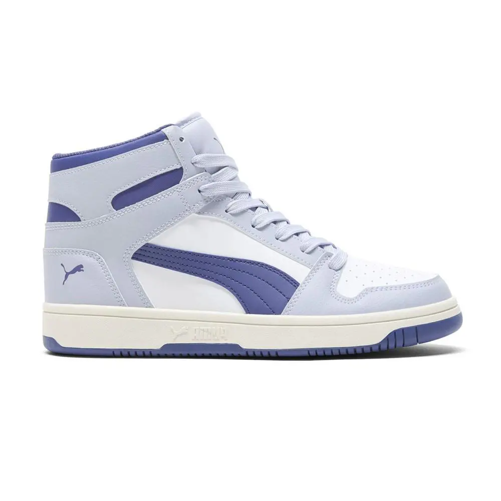 Puma Rebound Layup Sl High Top Womens Blue White Sneakers Casual Shoes 3948916 - Blue, White