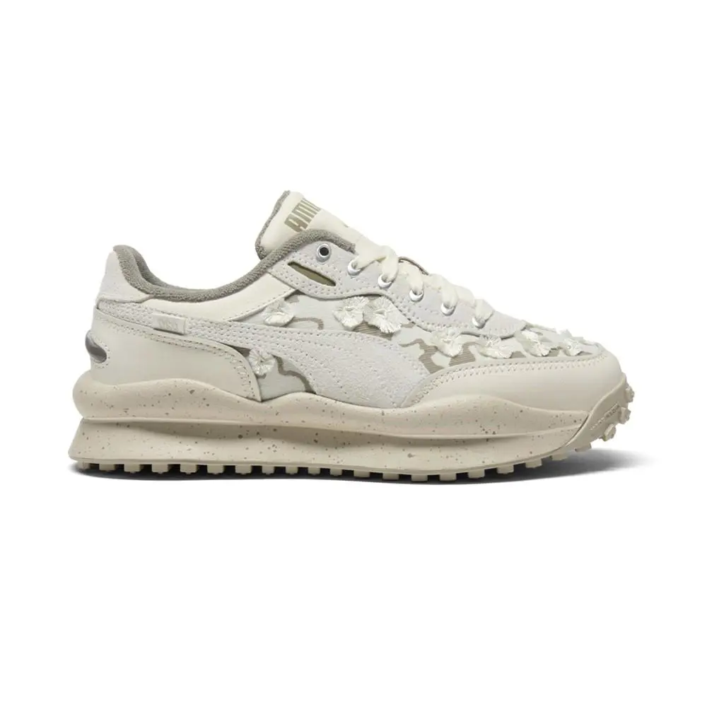Puma shoes - PUMA Style Rider Trim Floral Lace Up - 40353201 - White 5