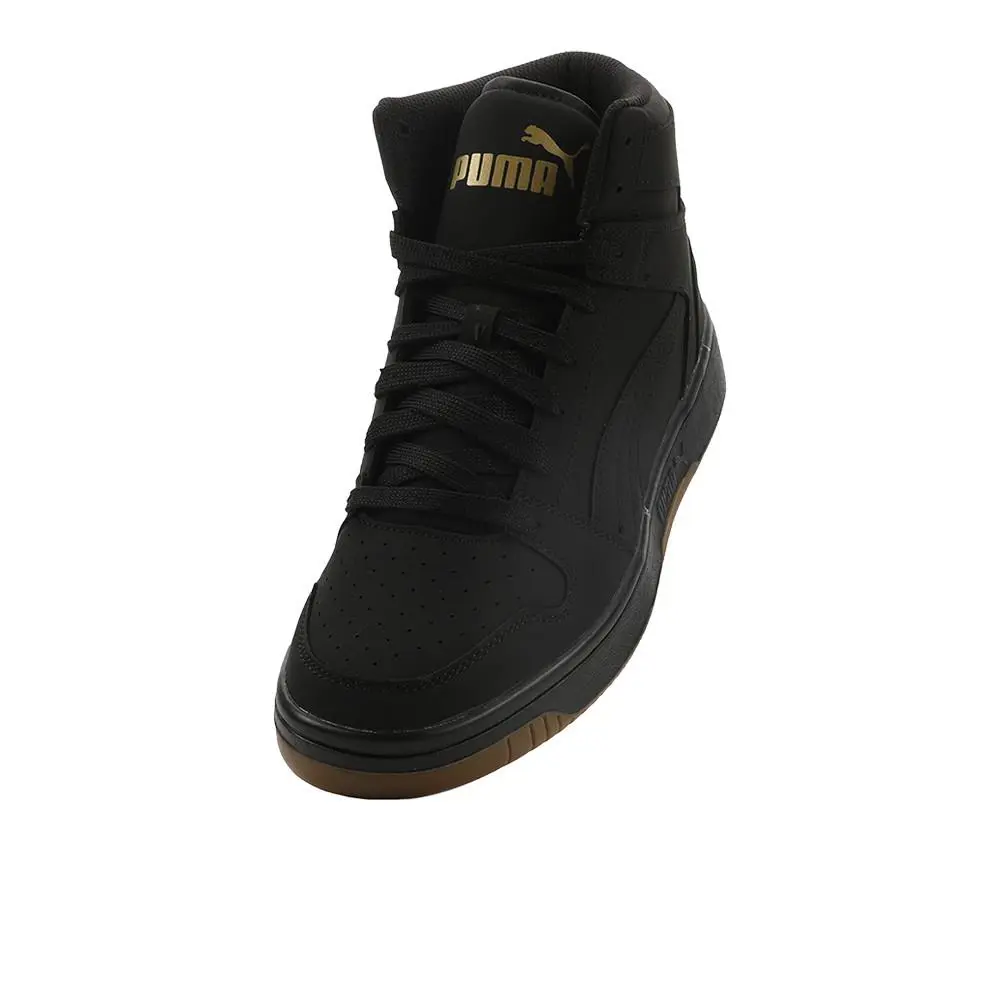 Puma shoes - PUMA Rebound Layup Nubuck Lace Up - 38127706 - Black 4