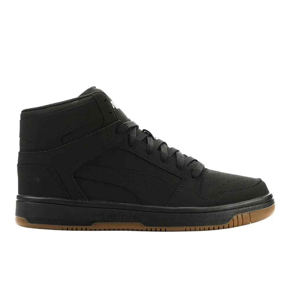 Puma shoes - PUMA Rebound Layup Nubuck Lace Up - 38127706 - Black 7