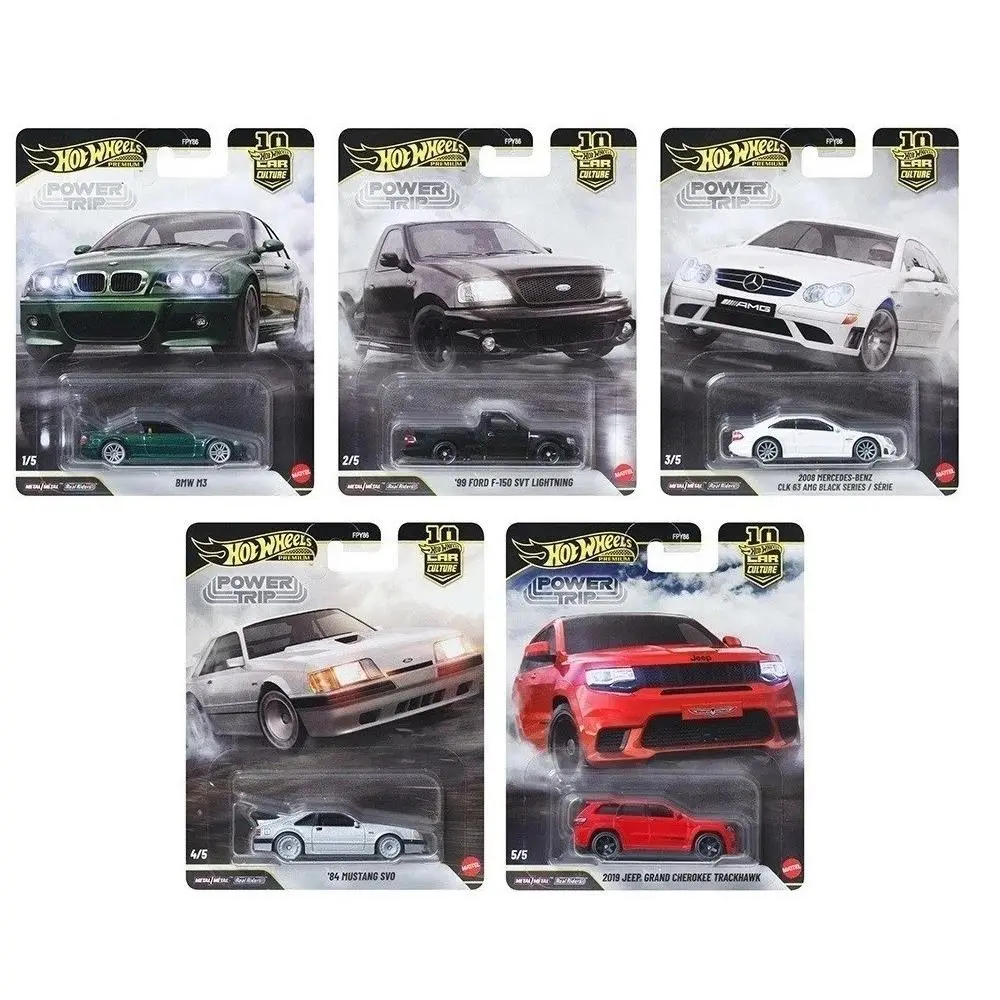 In-stock Hot Wheels 2026 Car Culture R Power Trip 5 Cars Set FPY86-961R-6B2