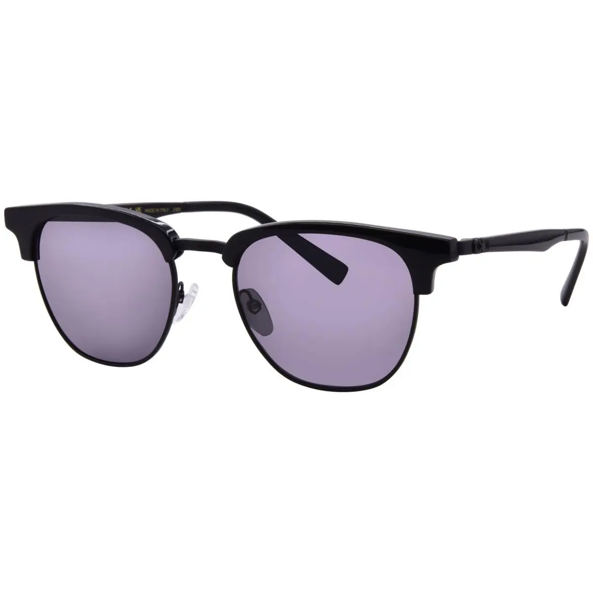 Salvatore Ferragamo SF307S 001 Sunglasses Men`s Black/dark Grey Round Shape 53mm