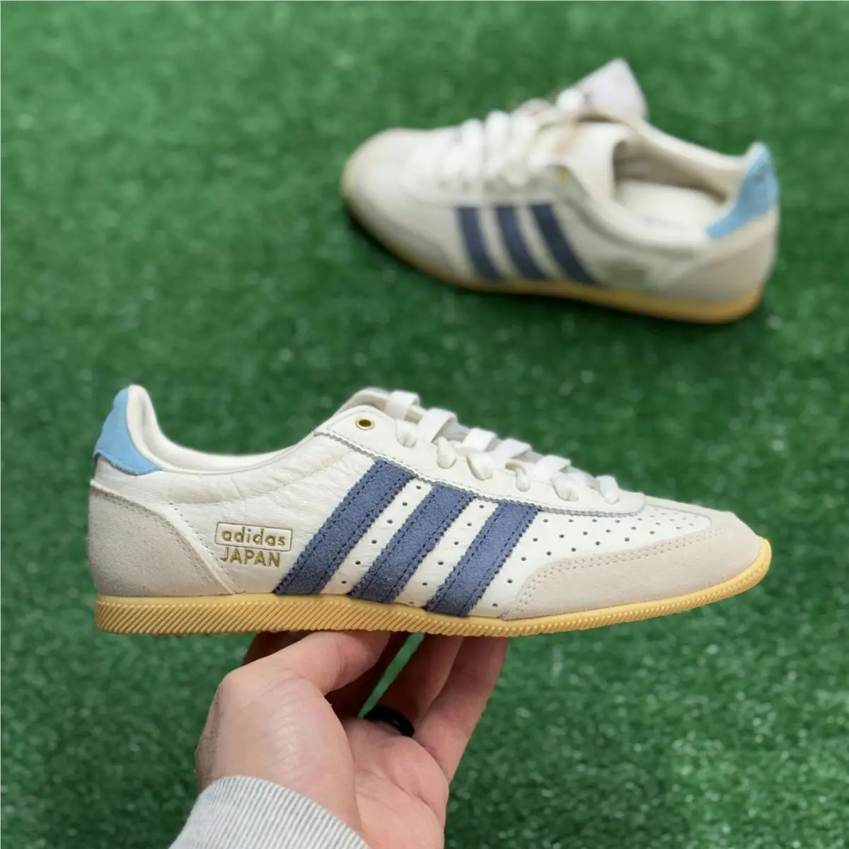 Adidas Japan Off White Preloved Ink Orange Tint Womens JQ9519 Sz 5.5