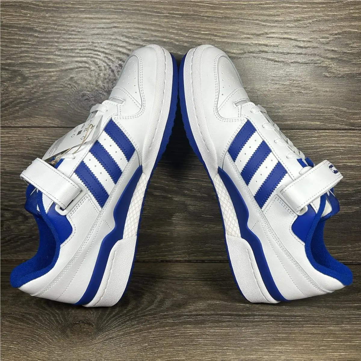 Adidas shoes - adidas Forum Low - Forum Low - White, Blue 5