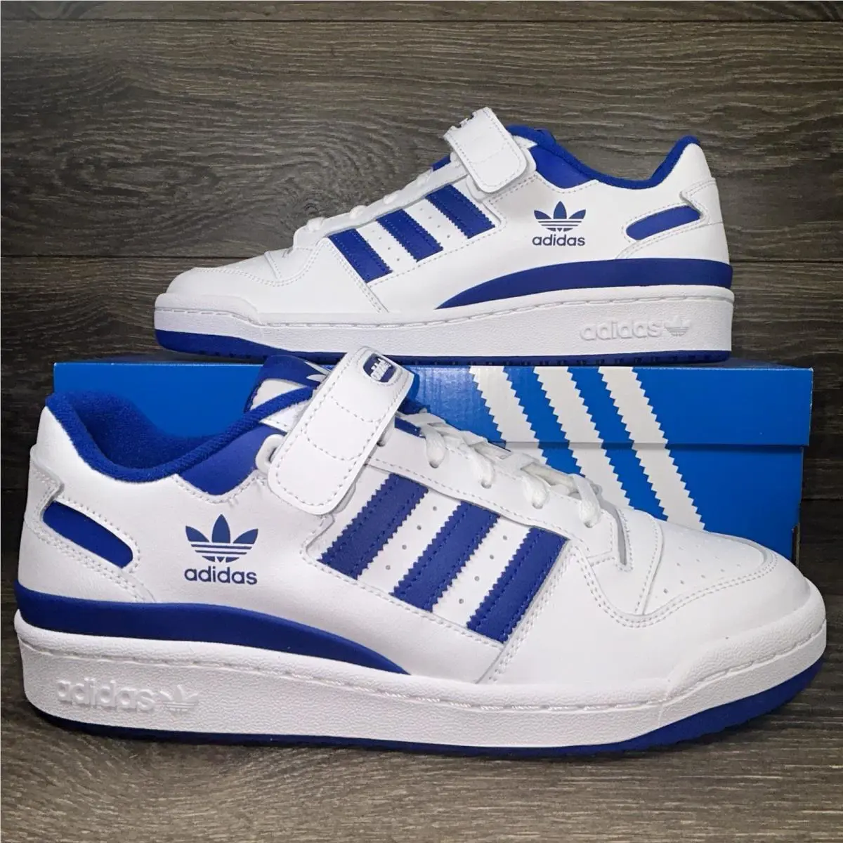 Adidas shoes - adidas Forum Low - Forum Low - White, Blue 7
