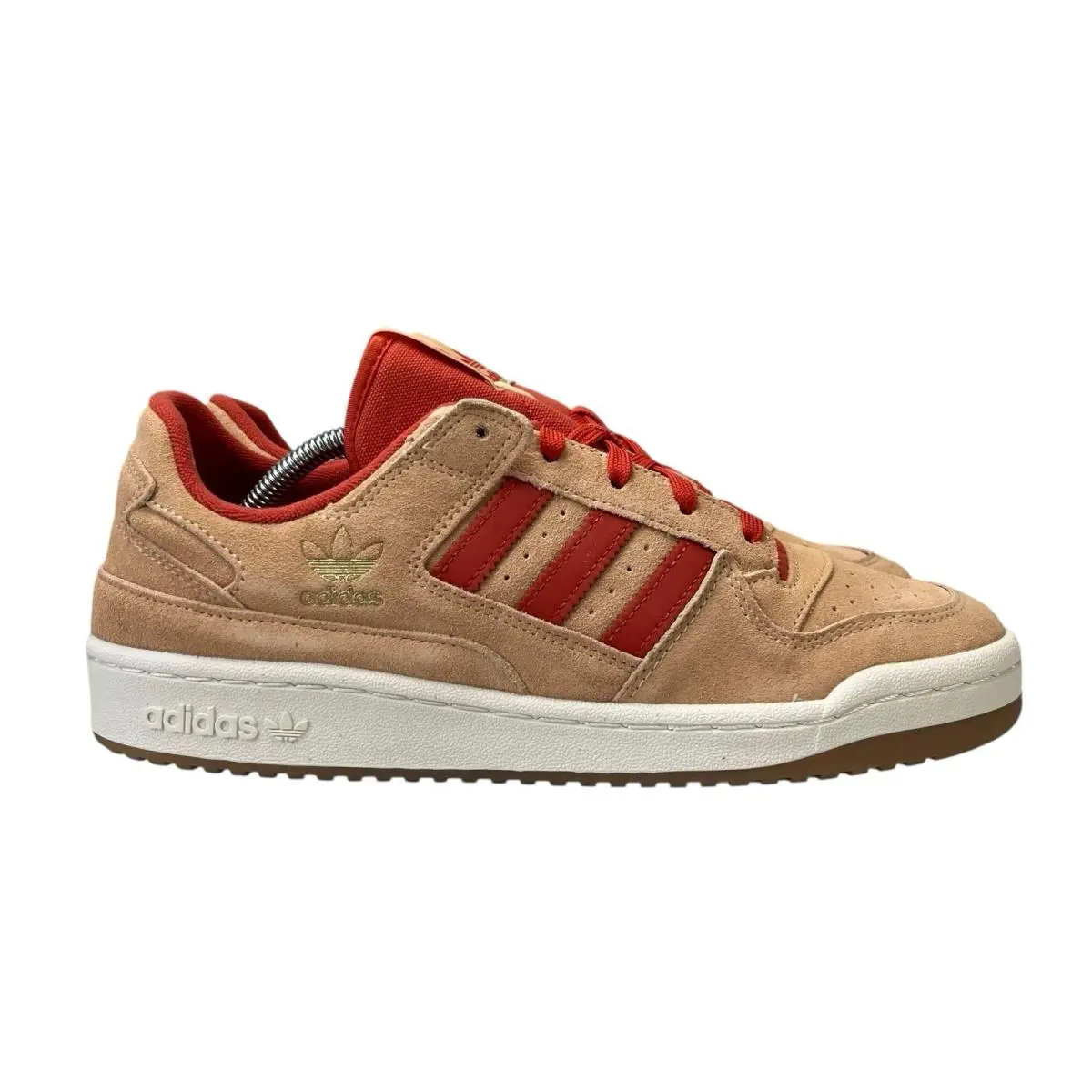 Adidas Forum Low CL Glow Orange Red Off White JS1098 Shoes Men`s Size`s 11 - 12 - Orange