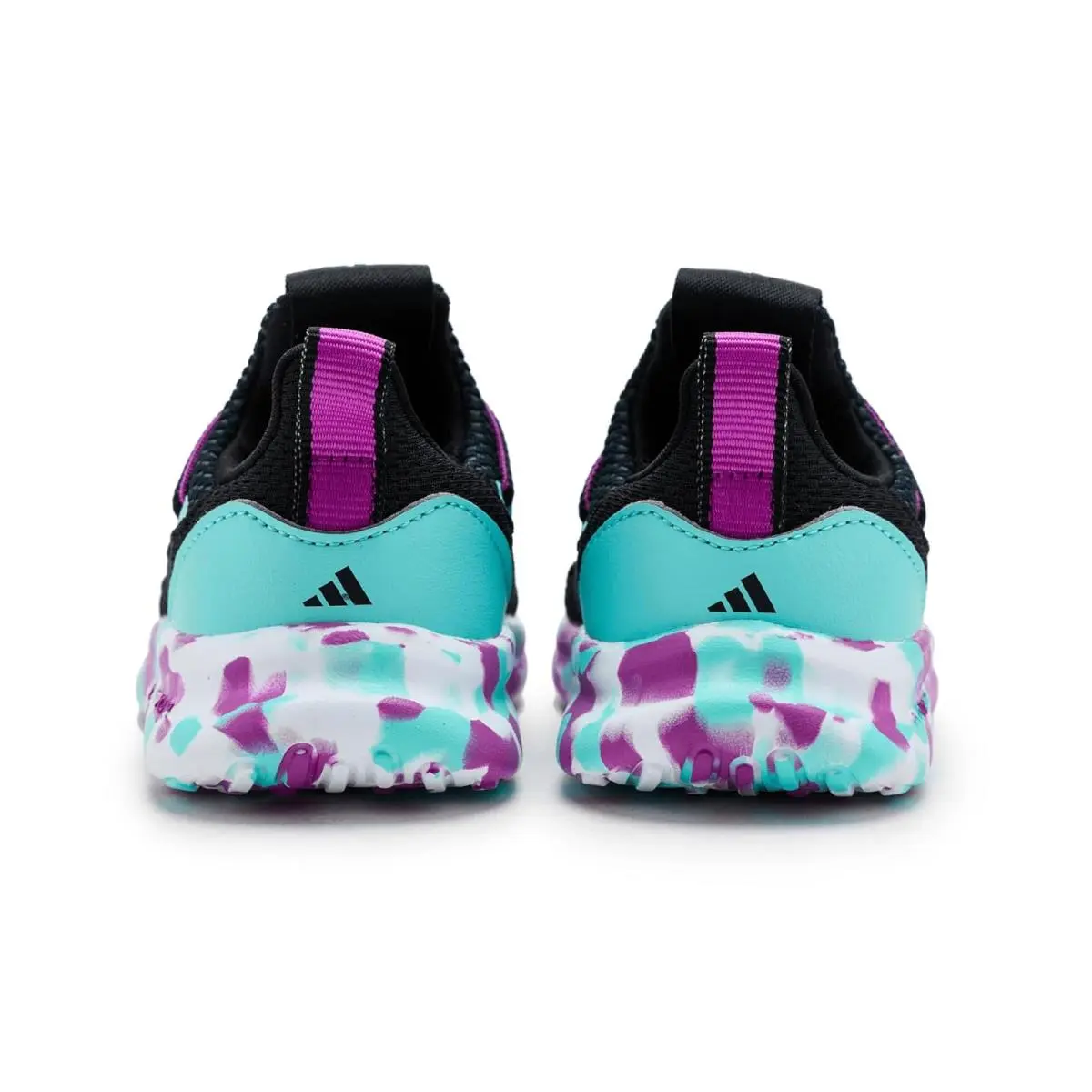 Adidas shoes - Black/Purple Burst/Flash Aqua 5