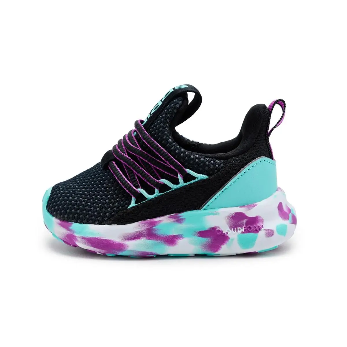 Adidas shoes - Black/Purple Burst/Flash Aqua 9
