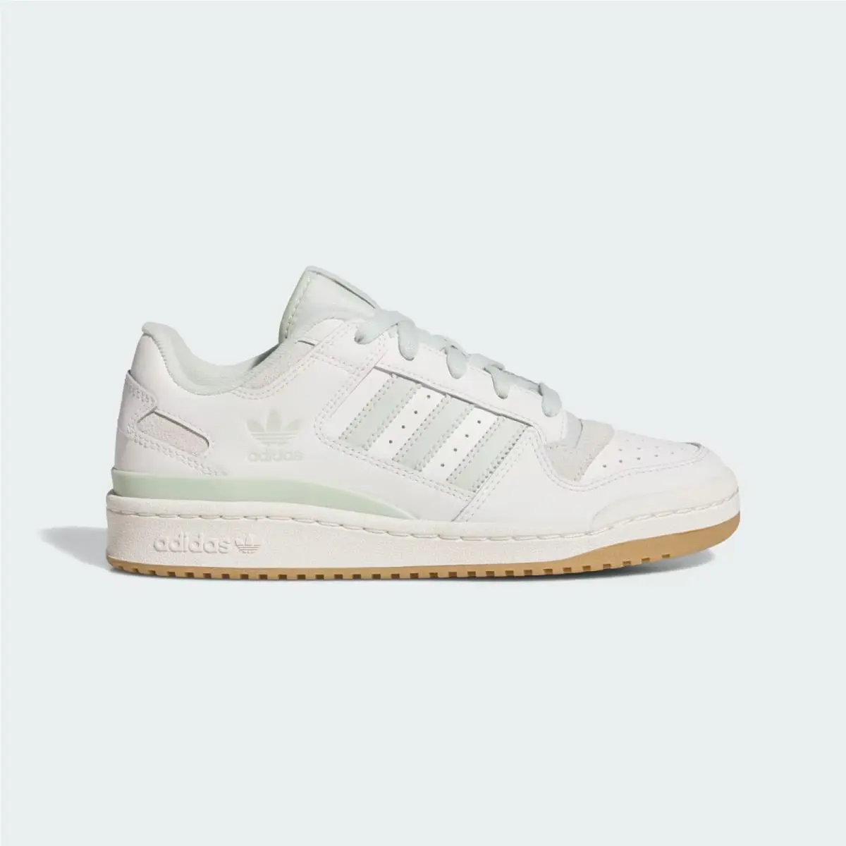 Adidas Women`s Forum Low CL `cloud White Linen Green` Shoes JR0475