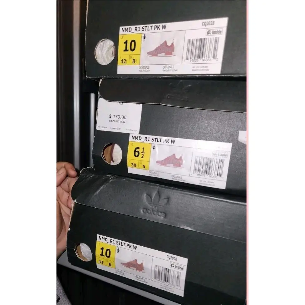 Adidas shoes - adidas NMD R1 STLT - NMD STLT - CQ2028 - Pink 7