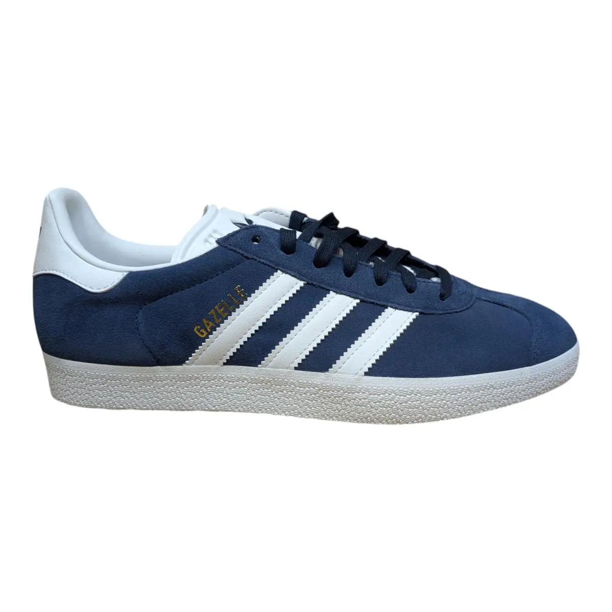 Adidas Men`s Gazelle Athletic Shoes - Navy/white/gold - US Sizes - BB5478
