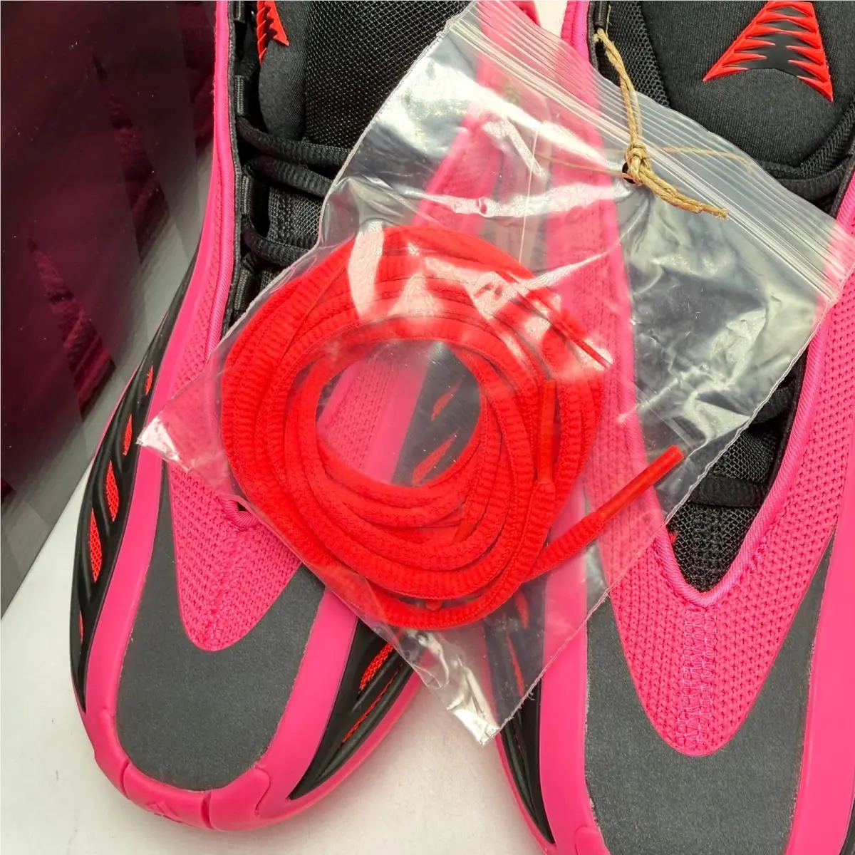 Adidas shoes - adidas Anthony Edwards 2 - Anthony Edwards - KJ2363 - Lucid Pink/Core Black/Lucid Red 3